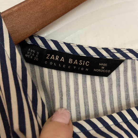 Striped Bell Sleeve Top Zara - Picture 2 of 5